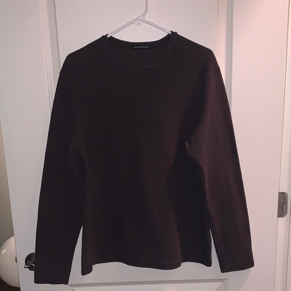 Banana Republic Dark Brown Long Sleeve Shirt